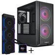 Lian Li LANCOOL 216 PC Case Bundle + HYDROSHIFT II LCD-S 360TL AiO + - black image number null