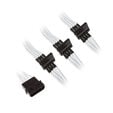 SilverStone 4-Pol-Molex auf 4x SATA Verl&auml;ngerung - 300mm wei&szlig; image number null