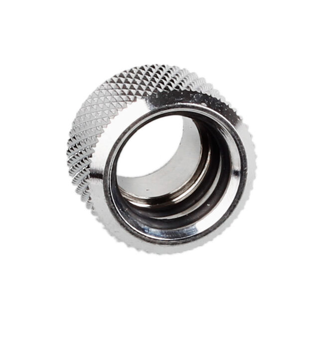Bitspower Multi-Link Adapter Anschluss gerade G1/4 Zoll AG auf 12mm AD Hardtube - silber gl&auml;nzend image number 0