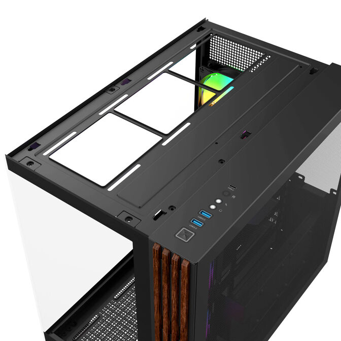 Thermaltake View 380 WS ARGB PC Case, Mid Tower, ATX, ARGB, Tempered Glass - Black image number 10