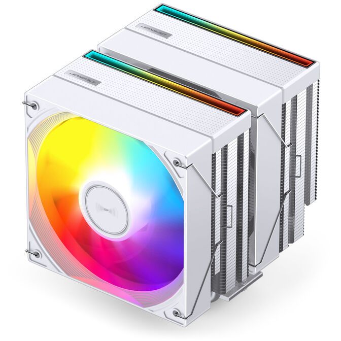 Jonsbo CB80 CPU Cooler, Dual-Tower, 2 x 120mm, PWM, RGB - white image number 3