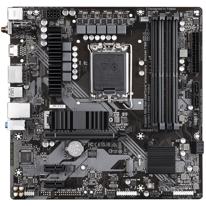 GIGABYTE B760M DS3H AX DDR4, Socket LGA 1700, Intel B760, Micro-ATX - DDR4 image number 2