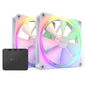 NZXT F140 PWM fan, 2-pack including controller, white