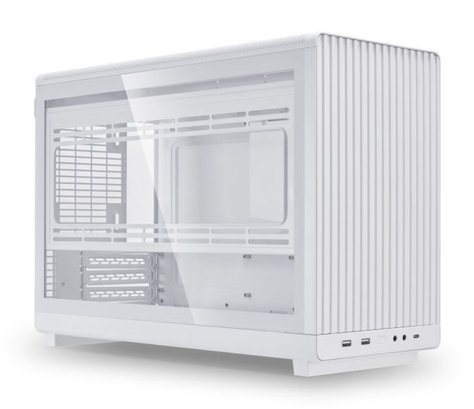 Lian Li DAN Cases A3-mATX Left Side Tempered Glass Panel - White image number 1
