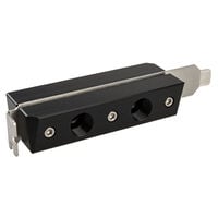 Watercool PCI slot pass-through with 2x 2 G1/4 female thread
