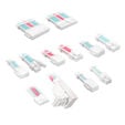 Kolink Core Pro Braided Cable Extension Kit 12V-2x6 Typ 1 - Brilliant White/Neon Blue/Pure Pink image number null