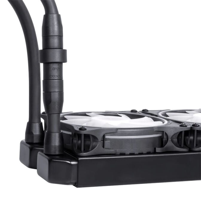 Alphacool Eisbaer 360 Aurora 1.1 ARGB AIO Cooler - 360mm, Black image number 5