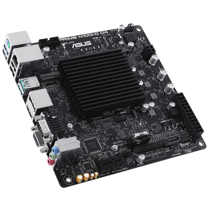 ASUS Prime N100I-D D4-CSM motherboard, Intel N100, Mini-ITX – DDR4 image number 1