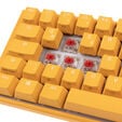 Ducky One 3 Yellow SF Gaming Keyboard, RGB LED - MX-Red image number null