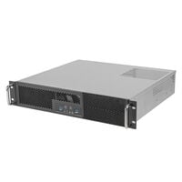 SilverStone SST-RM23-502-MINI - Rackmount Server Geh&auml;use, 2U, Micro-ATX - schwarz