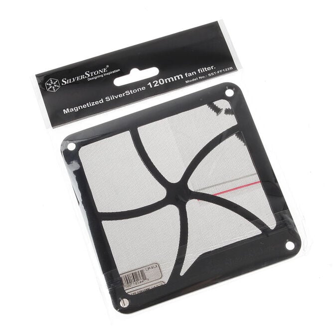 SilverStone 120mm Fan Grill mit Magnet Montage image number 1