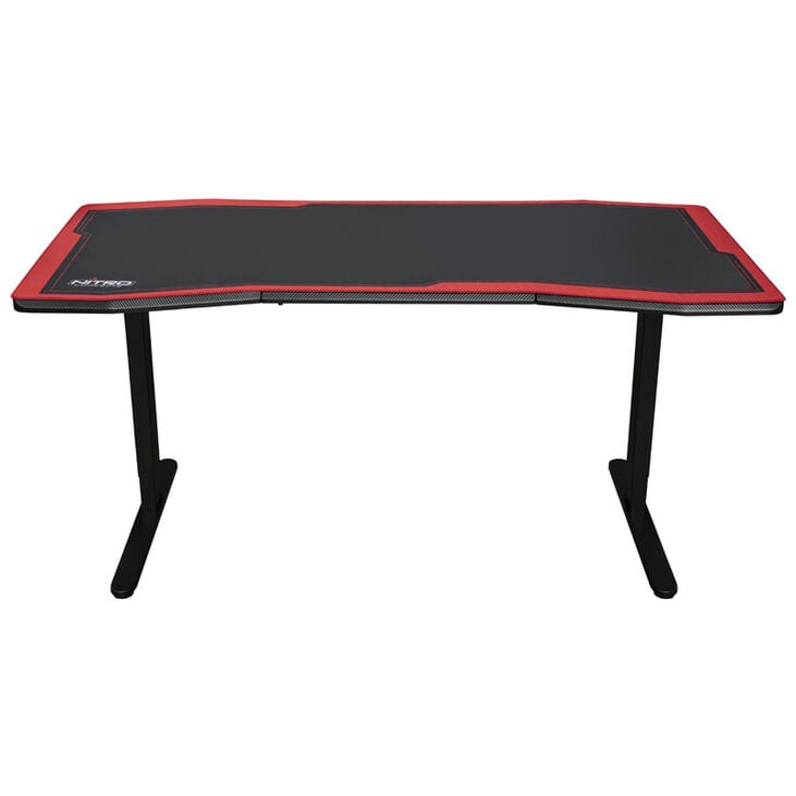 Nitro Concepts Gaming Desk D16M Carbon Red 1600x800 image number 2
