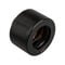 Alphacool HT fitting straight G1/4 inch female thread to 16mm OD hard tube - knurled, black