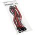 Kolink Core Standard Braided Cable Extension Kit - Jet Black/Racing Red image number null