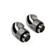 Corsair Hydro X Series Adapter 45 Degree G1/4 inch Male to G1/4 inch Female - 2-pack, rotatable, chrome silver