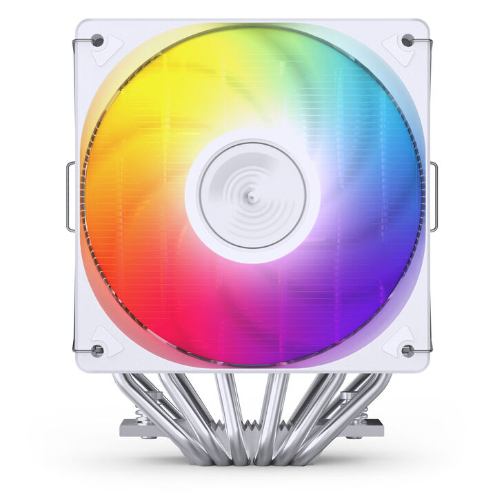 Jonsbo CR-3000E CPU cooler, dual tower, ARGB, 260W TDP - white, 120mm image number 5