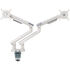 Alterzone Arm Duo USB Aluminium Monitorhalterung - weiß, 2x USB-Typ-A image number null