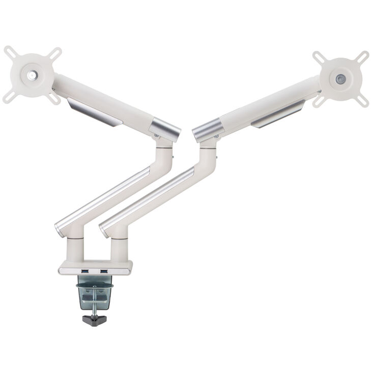 Alterzone Arm Duo USB Aluminium Monitorhalterung - weiß, 2x USB-Typ-A image number 9