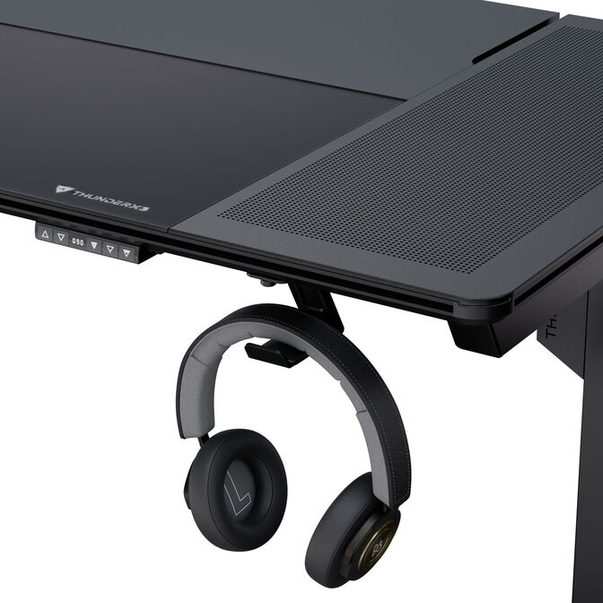ThunderX3 LAB-X Gaming Desk, Height-Adjustable - Black image number 10