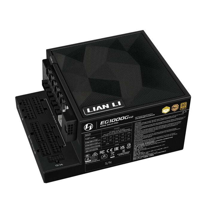 Lian Li EDGE Gold V2 Power Supply with EDGE Hub V2 - black, 1,000W image number 1