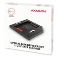 AXAGON RSS-CD09 2.5 Zoll SSD/HDD Adapter f&uuml;r optisches Laufwerk, 9,5 mm, LED image number null