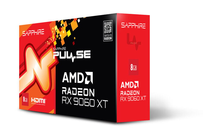 Sapphire Pulse Radeon RX 9060 XT Gaming OC Grafikkarte, 8192 MB GDDR6 image number 2