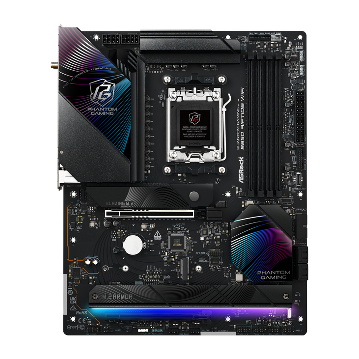 ASROCK B850 Riptide WiFi Mainboard, Sockel AM5, AMD B850, ATX, DDR5 image number 4