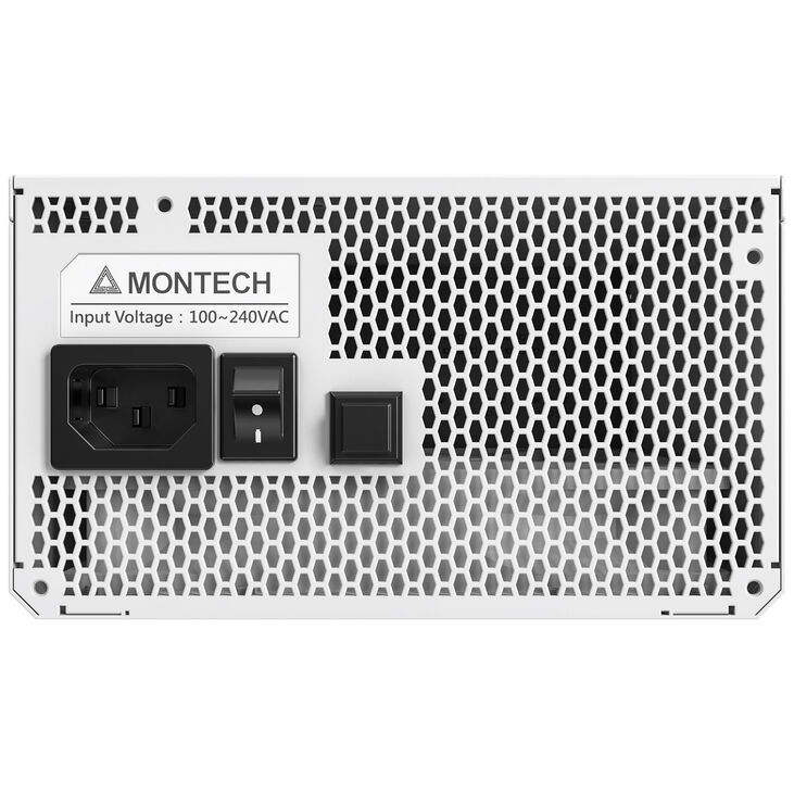 Montech Titan PLA 850W, 80 PLUS & Cybenetics Platinum, modular, PCIe 5.1 - 850 watts, white image number 2