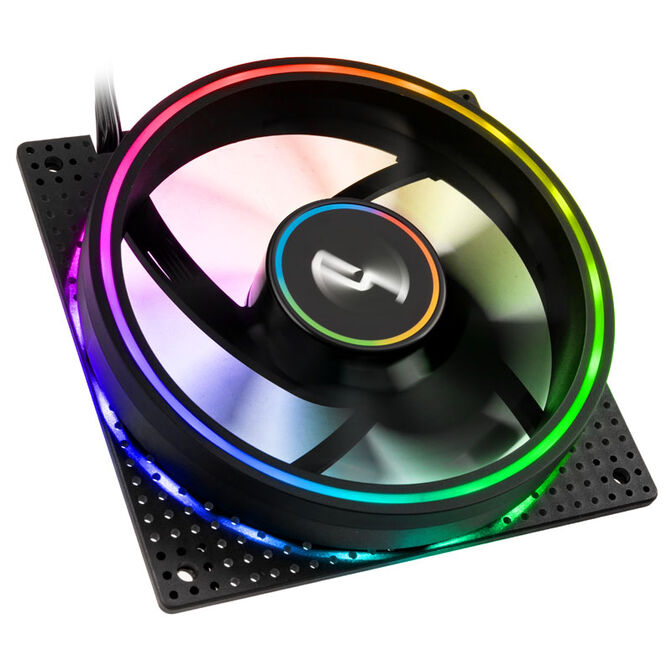Cryorig Crona S PWM L&uuml;fter, ARGB, 3er Pack - 120mm, schwarz image number 1