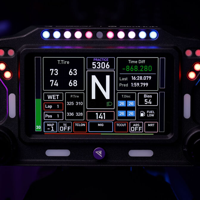 Conspit CSD Lite Dashboard, 5 Zoll IPS-Touchscreen, 31 LEDs, SimHub - schwarz, 854 x 480 px image number 9