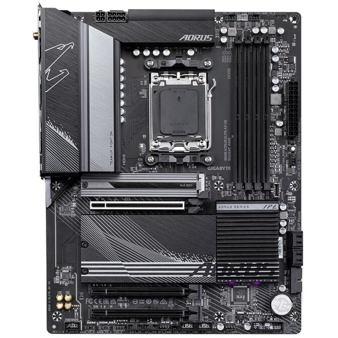 GIGABYTE B650 Aorus Elite AX V2 Mainboard, Sockel AM5,  AMD B650, ATX, DDR5 image number 2