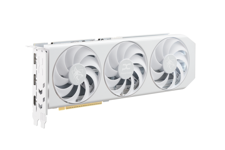 PowerColor Hellhound Spectral White Radeon RX 9060 XT OC Graphics Card, 16384 MB GDDR6 image number 3