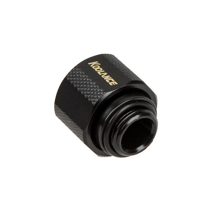 Koolance fitting straight G1/4 inch BSP to 13/10mm - black image number 1