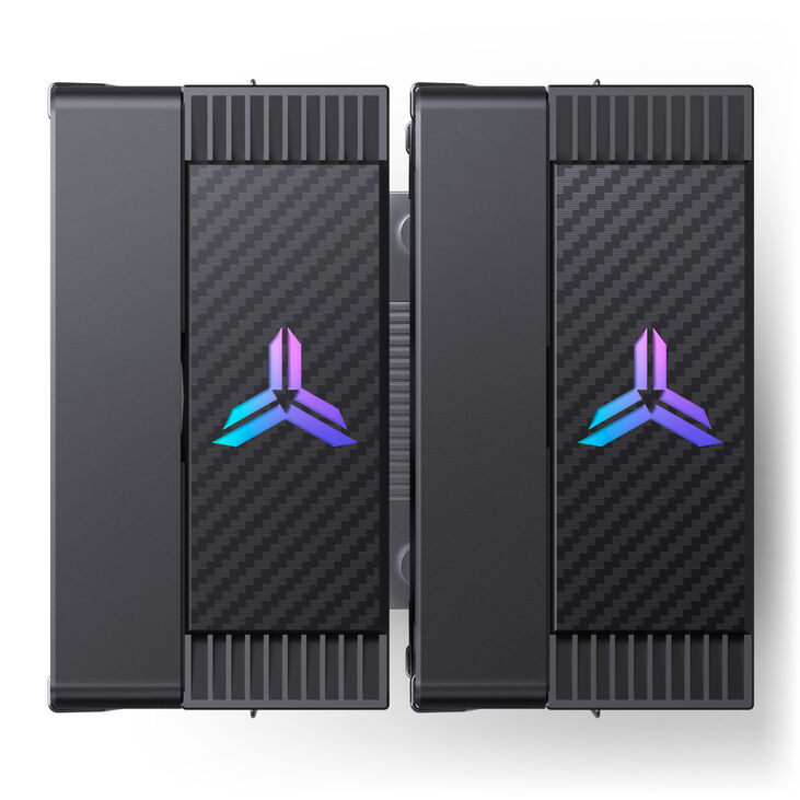 Jonsbo CR-3000E CPU cooler, dual tower, RGB - 120mm, black image number 6