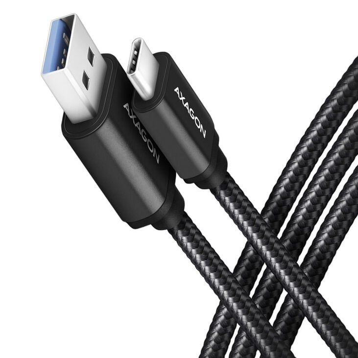 AXAGON BUCM3-AM15AB Cable USB-C to USB-A 3.2 Gen 1, black - 1.5m image number 0