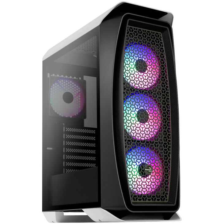 Aerocool Aero One Frost Mid Tower, Tempered Glass - White image number 0