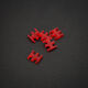 King Mod Service 4-Slot Cable Comb 3mm small - red - set of 5