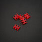 King Mod Service 4-Slot Cable Comb 3mm small - red - set of 5