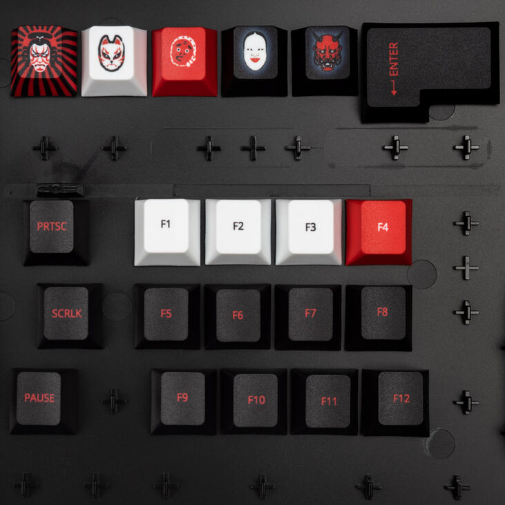 Traitors KABUKI Keycap Set, PBT (UK) image number 3