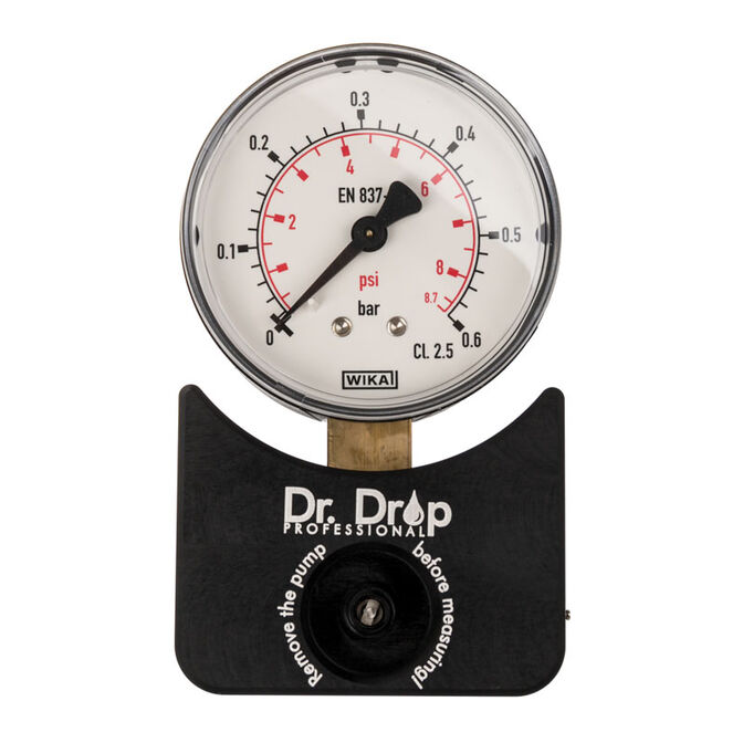 aqua computer Dr. Drop Professional pressure testing device including air pump image number 2