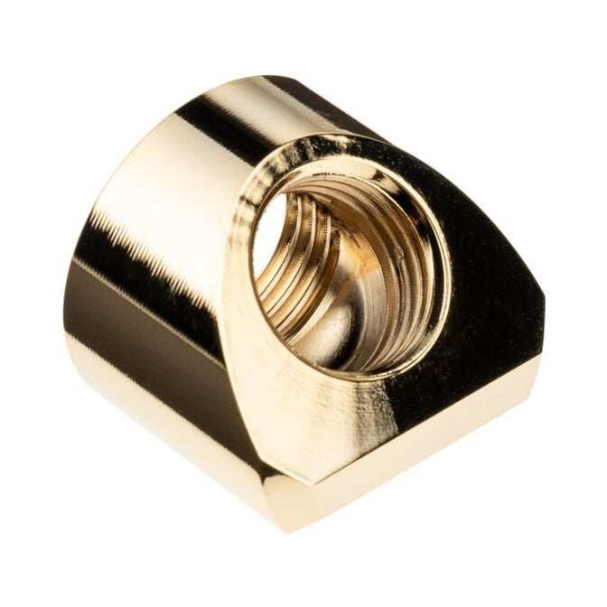 EK Water Blocks EK-Quantum Torque Adapter 45 Degree G1/4 Inch Female to G1/4 Inch Female - gold image number 0