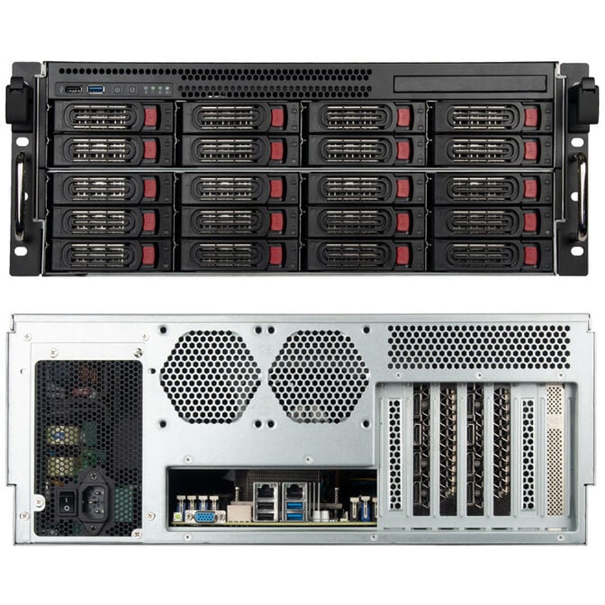 SilverStone SST-RM43-320-RS Rackmount Server image number 2