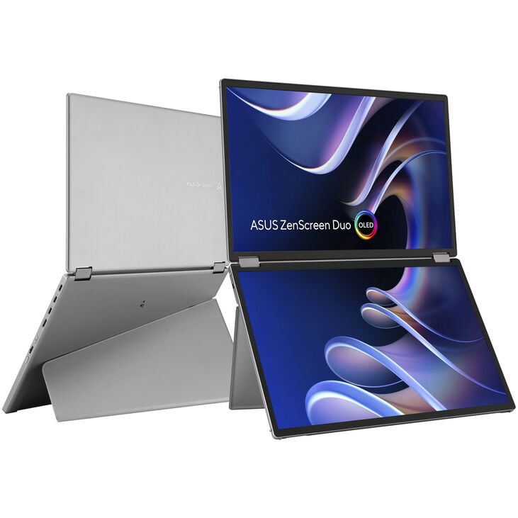 ASUS ZenScreen Duo OLED MQ149CD, 14-inch Business Monitor, 60 Hz, OLED image number 1