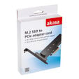 Akasa M.2 X4 PCI-E Adapter Card - black PCB image number null