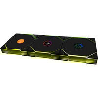 Lian Li UNI FAN TL-LCD Wireless Reverse Blade Lüfter, 3er-Pack inkl. Controller - 120mm, schwarz