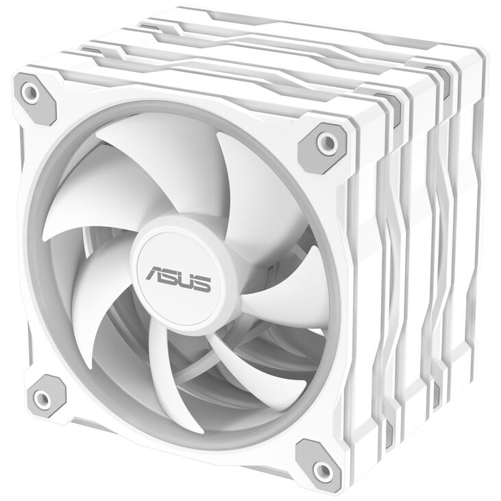 ASUS Prime MR120 ARGB Fan, PWM, Aura Sync - 120mm, white, triple-pack image number 11