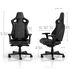 noblechairs EPIC Compact Gaming Stuhl  - schwarz/carbon image number null