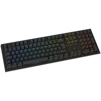 Ducky One X Wireless Gaming Tastatur, induktiv, Hot Swap, RGB - Ducky Inductive Switch, ISO (DE), schwarz