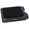 Phobya R27-S140 Radiator, 140 mm radiator, 18 FPI, copper fins, 2x G1/4-inch connections &ndash; black image number null
