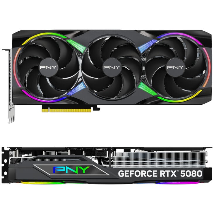 PNY GeForce RTX 5080 Epic-X OC, 16384 MB GDDR7 image number 2